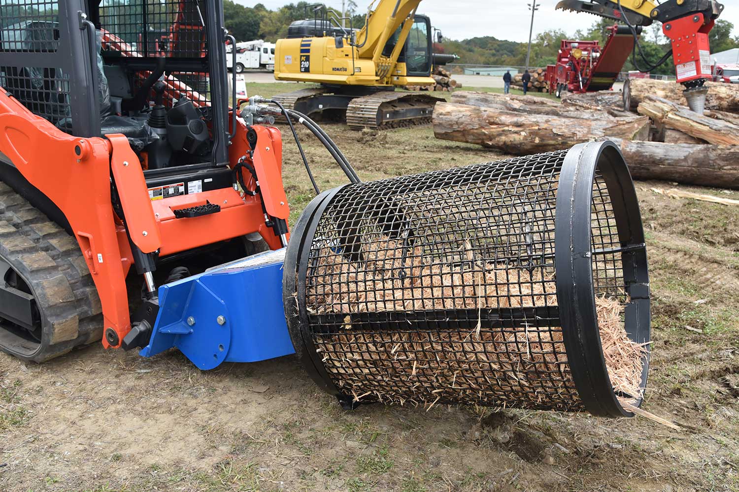 TR-300 Portable Trommel Screen For Skid & Wheel Loaders