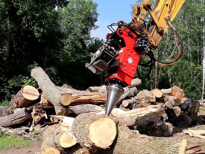 HF-800 Log Splitter Attachment With Grapple